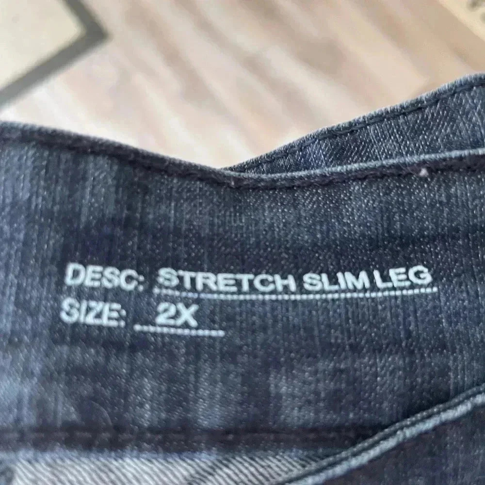 Liz Claiborne Stretch slim leg jeans size 2X - Picture 4 of 7